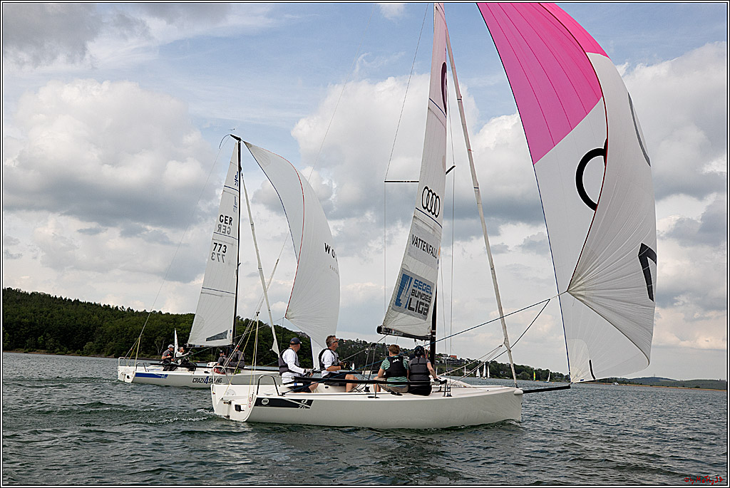 J70 - WOODLAND, 12.06.2021 Segelboot; Segeln; Woodland; Spinnaker; J70; Sorpesee; Sauerland